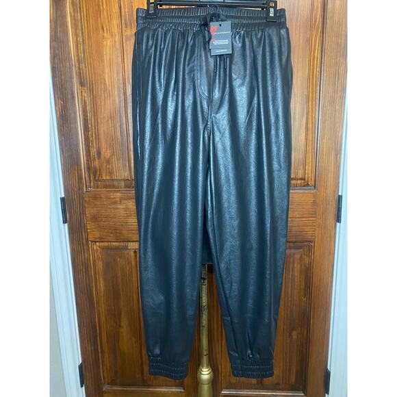 NWT N:Philanthropy Luna Faux Leather Jogger Pants Size M (Retail $110) - Picture 1 of 5